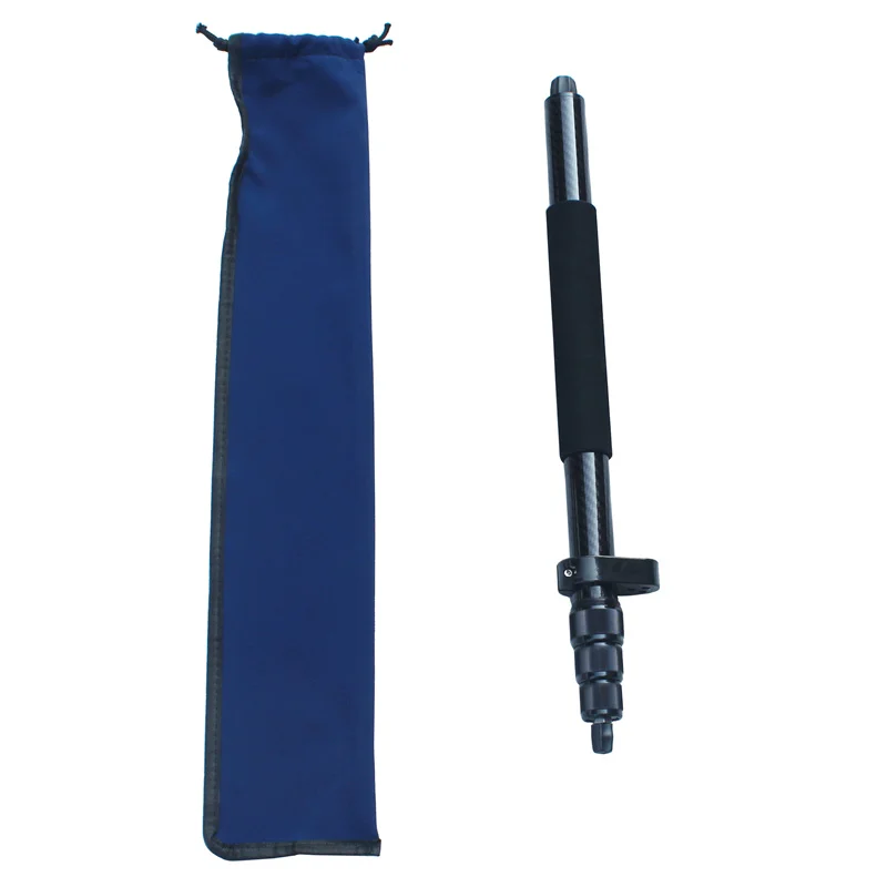Imagem -02 - Black Carbon Fiber Telescopic Rod Levantamento e Medição Extensão Perna 1.5 m