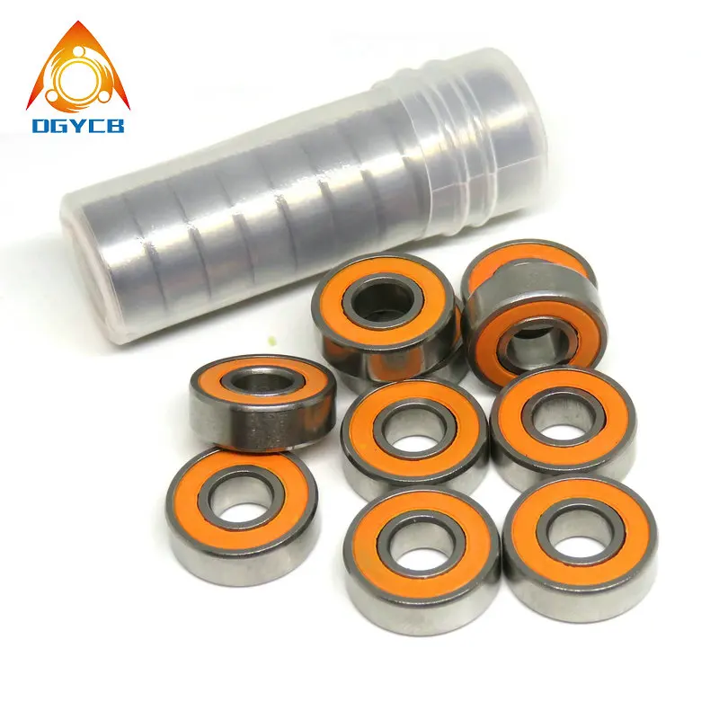 10 szt. Łożysko hybrydowe ceramiczno-stalowe ABEC7 S696 2RS 6x15x5 ze stali nierdzewnej do kołowrotków SMR696 S696C RS 2RS Łożysko ceramiczne 6*15*5