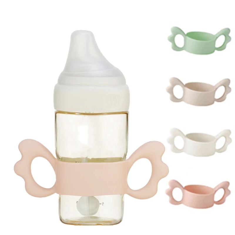 Newborn Bottle Grip Handle Infants Wide Caliber Milk Bottle Hand Shank for  Baby Feeding Bottle