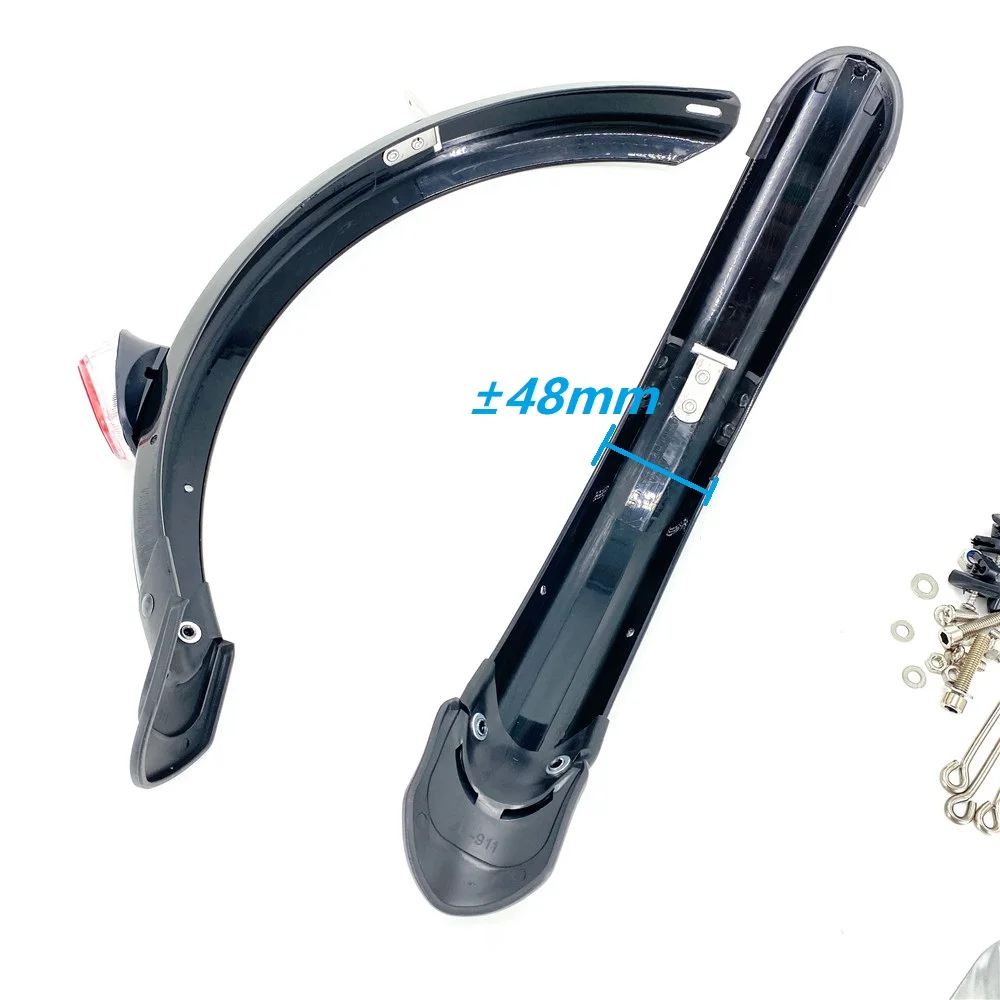 Guardabarros trasero delantero para bicicleta plegable de 14-16 pulgadas con Reflector de seguridad trasero para Dahon Fnhon bicicleta V freno de