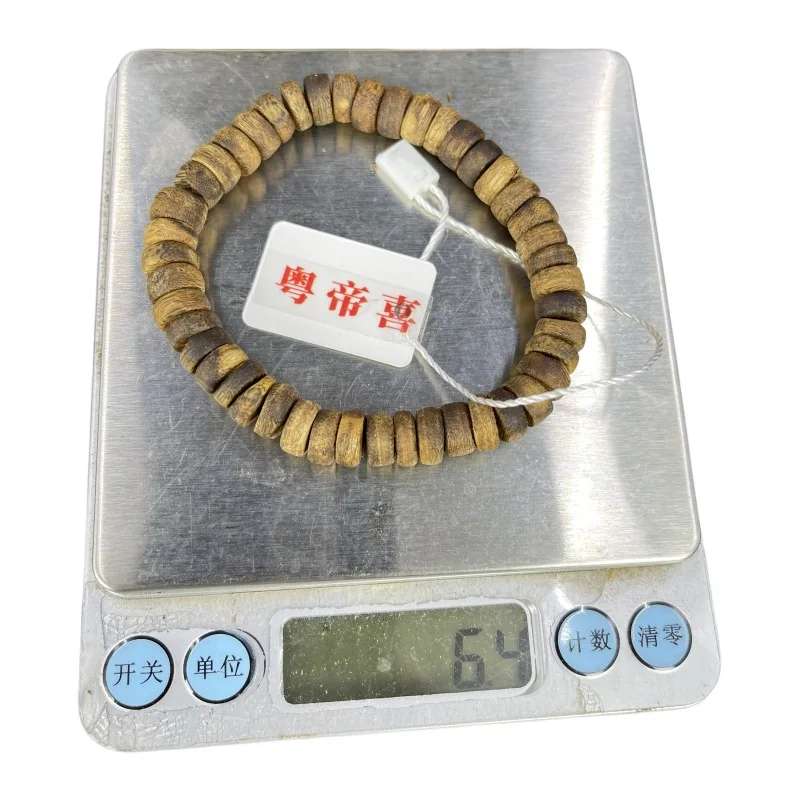 High Quality Natural Real Wooden Bracelet with Shape Buddha Beads Wood Men's and Women's Bracelets