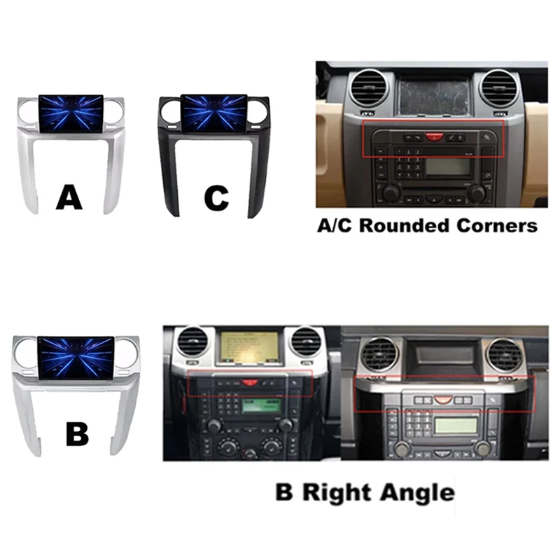 Carplay Android 15 Auto radio For Land Rover Discovery 3 2004 - 2009 QLED Screen Stereo Car Radio Navigation 2din DVD Head Unit