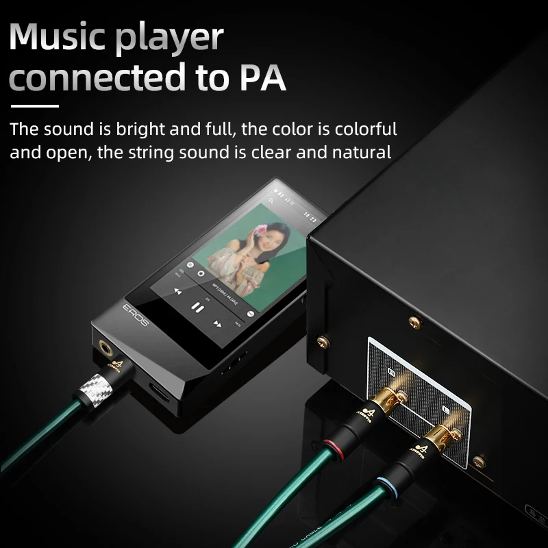 

ATAUDIO HIFI 2.5mm Balanced Male to 2 RCA Male Audio Adapter Cable 7N-OCC and silver plated Audio Cable