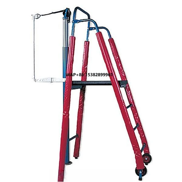 Portable Volleyball Referee Stands with Protective Coats Option to Add Wheels Net Type Product