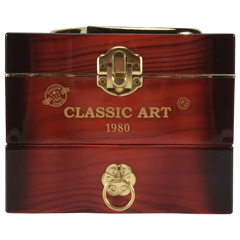 Caja de Música Clásica AA05 con Bailarina Giratoria, Caja de Joyería de Plástico con Mecanismo de Relojería, Mecanismo Musical M