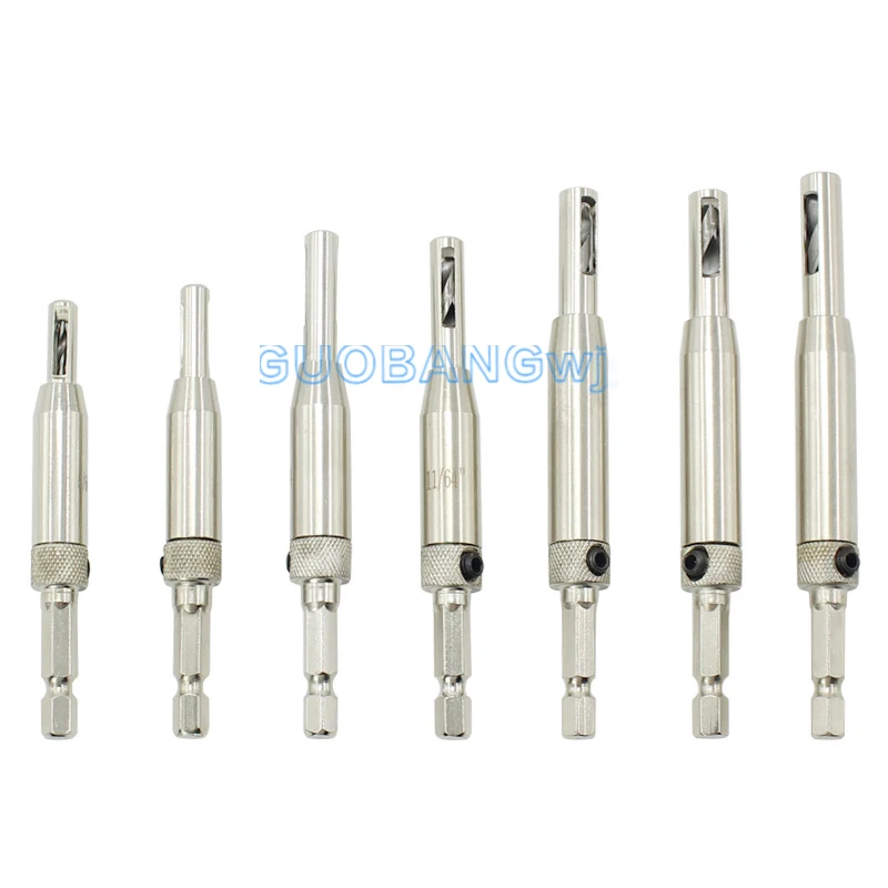 

Automatic Hinge Hole Drilling Jig for Door Cabinet,Hex Shank Drill Bit Set,Woodworking Boring Tool for Precise&Easy Installation