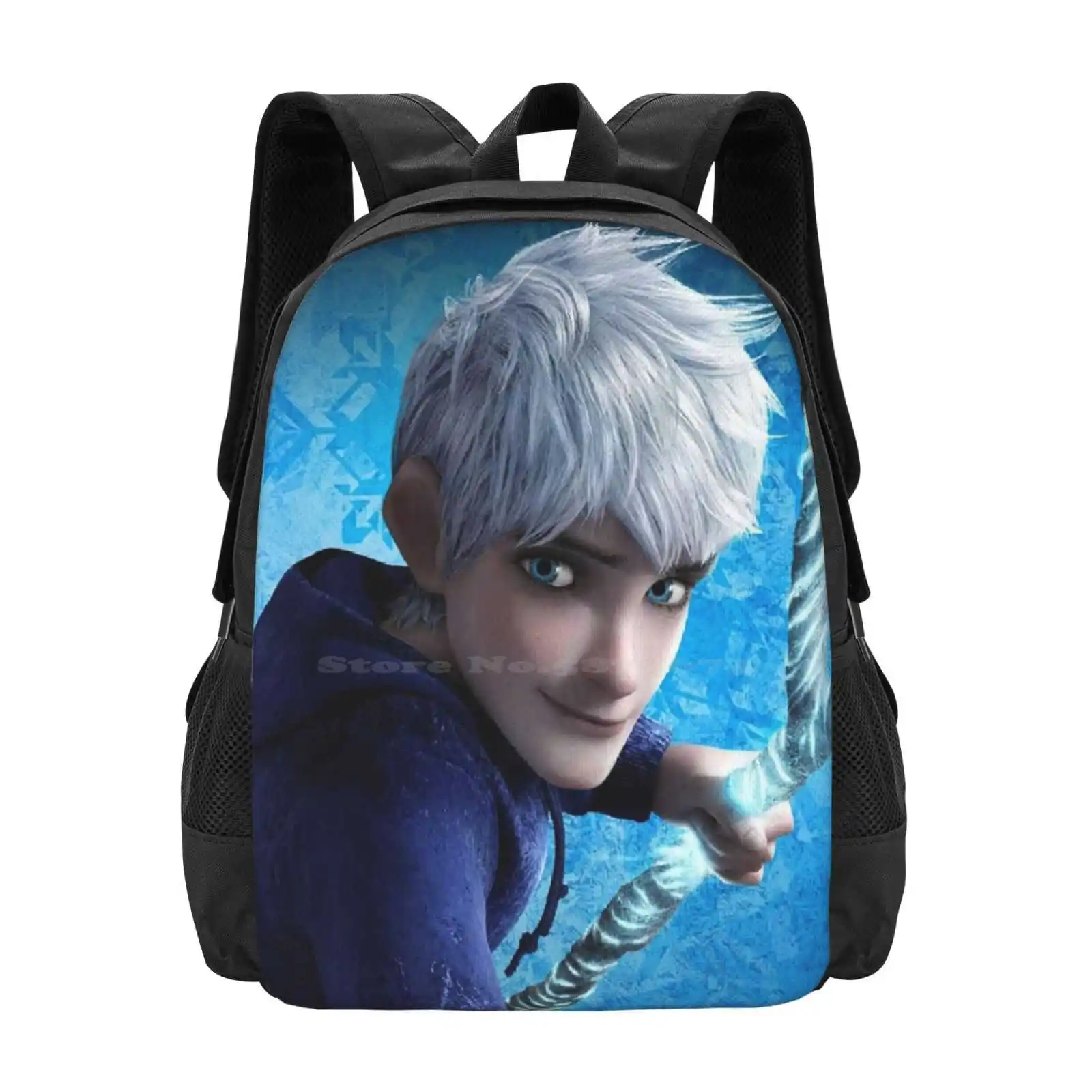 Jack Frost! School Bags For Teenage Girls Laptop Travel Bags Jackfrost Jack Frost Snow Ice Riseoftheguardians Rise Of The