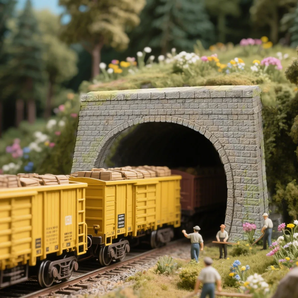 N Scale Railway Train Track Tunnel Entrance Model Making Materials DIY Mountain Cave Tunnels Micro Landscape Diorama Kit 1pcs