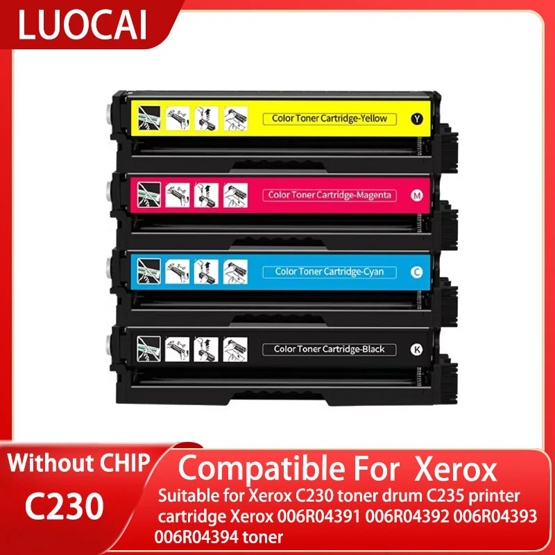 Suitable for Xerox C230 toner drum C235 printer cartridge Xerox 006R04391 006R04392 006R04393 006R04394 toner