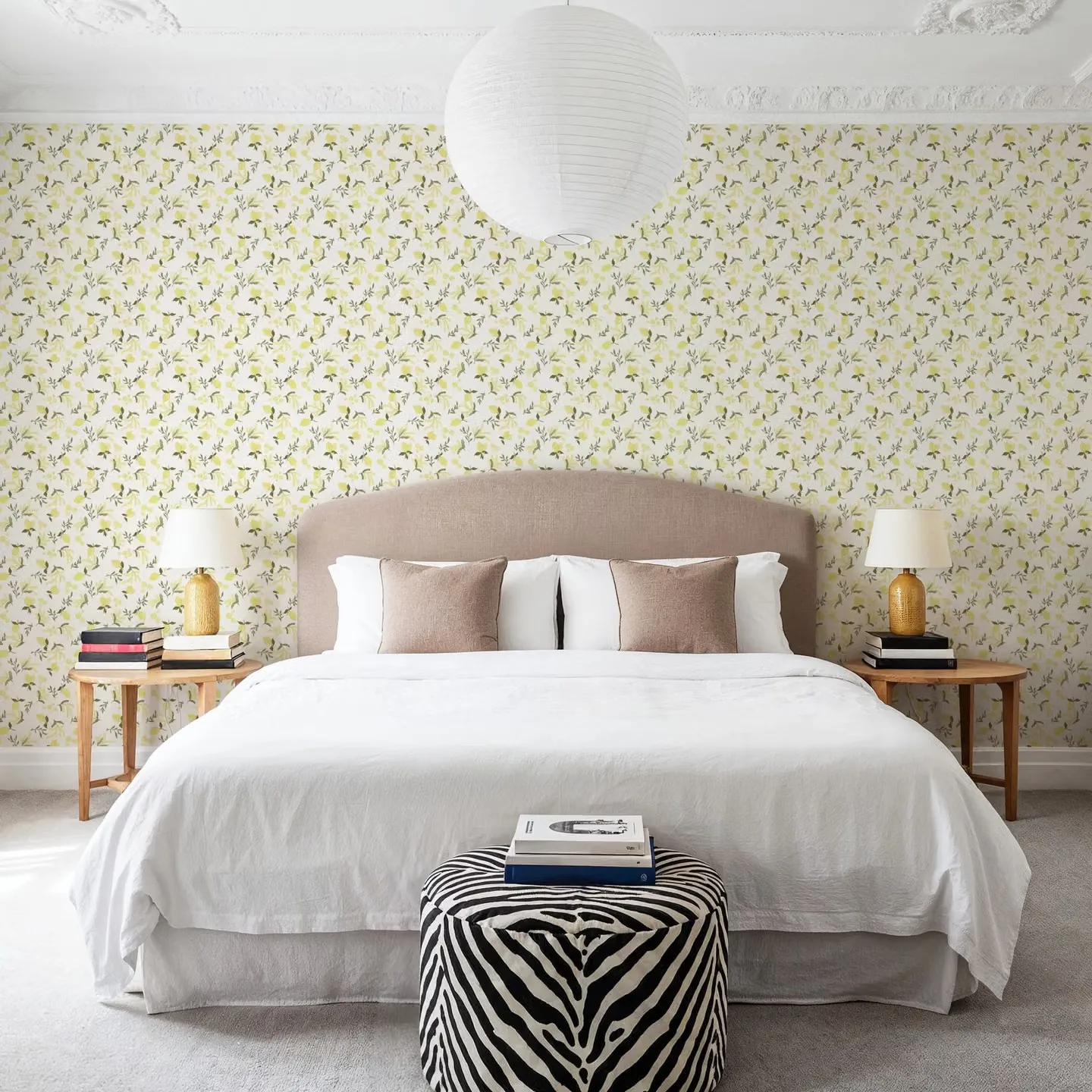 Customized mural brown dense plant lemon fruit wallpaper home decoration living room bedroom decoration painting 3d wallpaper