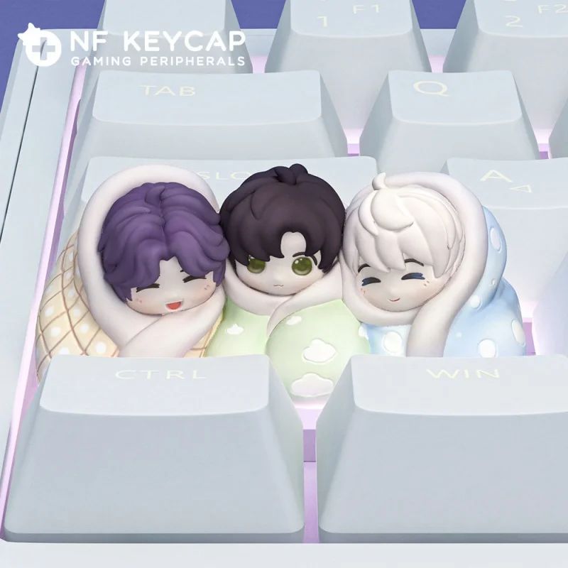 

NF Keycap Artisan Keycap 3d Stereo Q Version Cute Blanket Love And Deepspace Custom For Mechanical Keyboard Gaming Enthusiasts