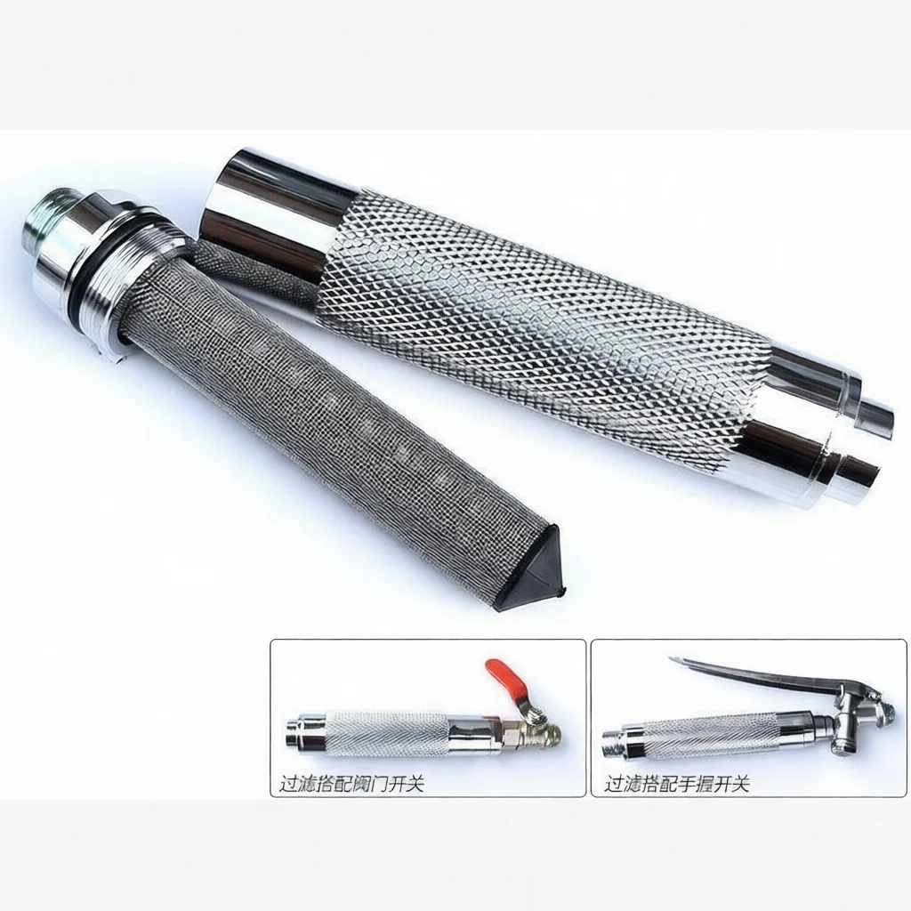Premium Stainless Steel Agricultural Sprayer Filter Mesh Strainer Garden Irrigation Handheld Pump Hose Coupling