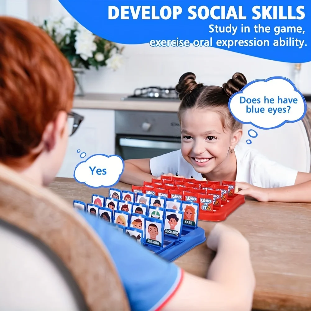 Guess Who? Family Fun Card Game - Colorful Boxed Edition, Educational Brain Teaser for Youngsters & Adults, Perfect for Parties
