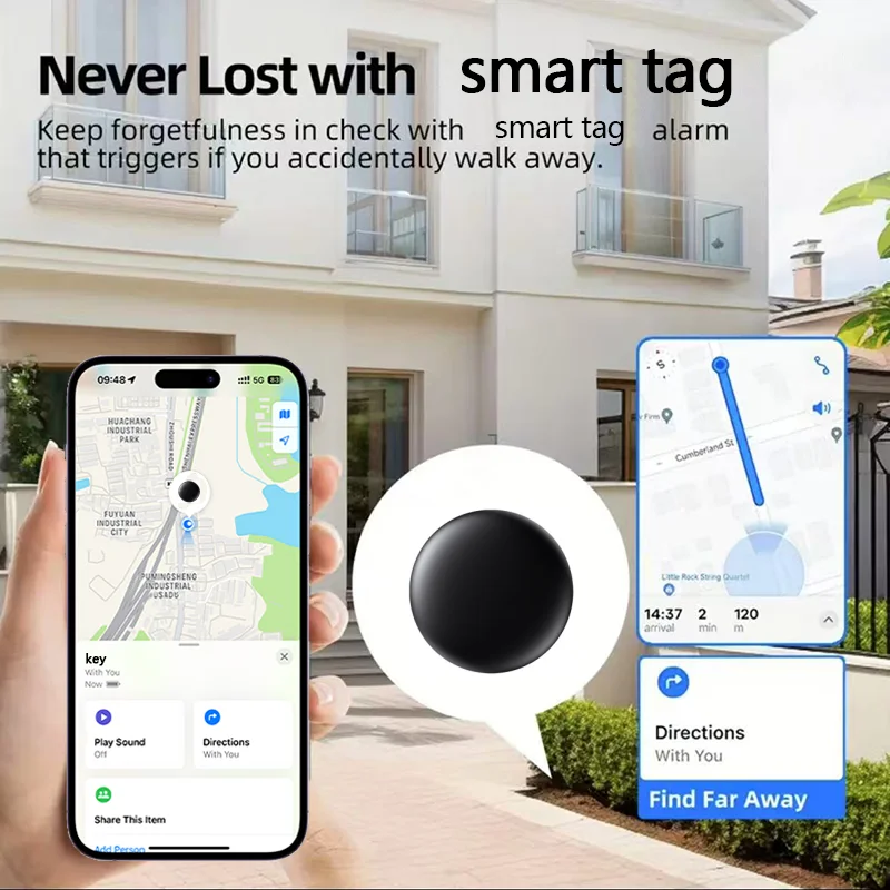 1/ 4Pack GPS Tracker Strong Magnetic Car Vehicle Tracking Anti-loss Positioning Device Car Locator work with Apple Find My APP