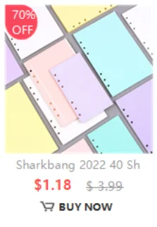 Sharkbang 5 Stück A5/A6/M5 PVC-Bindertaschen, PVC-Ticketaufkleber, Aufbewahrungstaschen, 6 Löcher, transparenter Organizer für Tagebücher – Detail 4