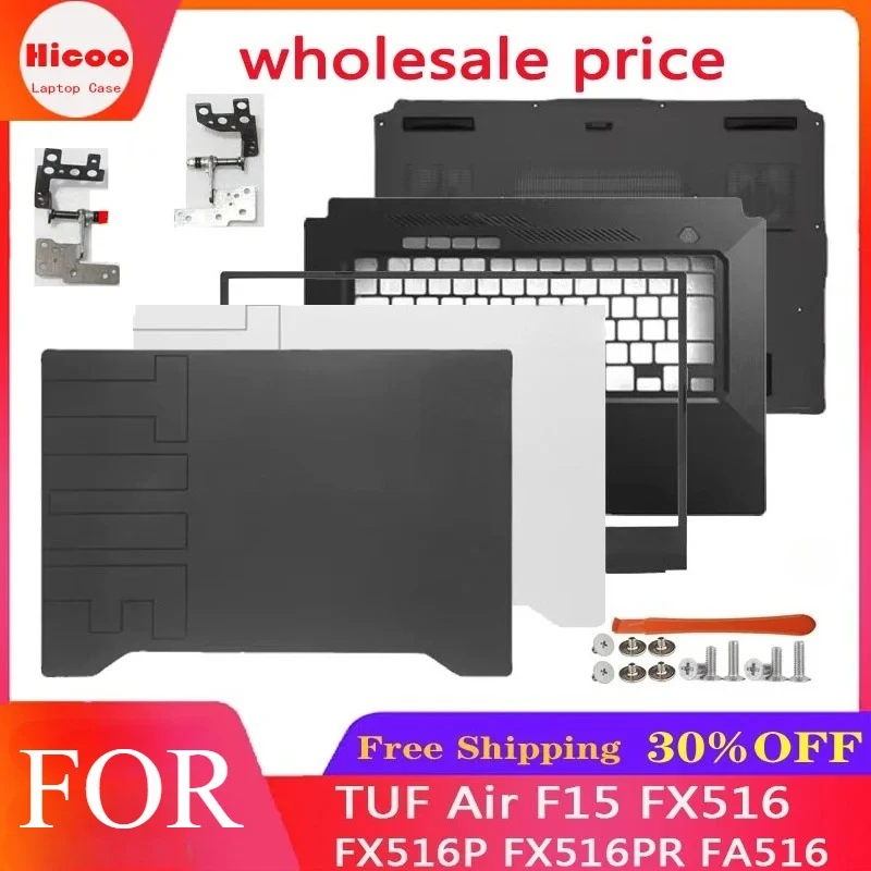 For TUF Air F15 FX516 FX516P FX516PR FA516 Laptop 15.6 inch Palmrest Bottom Case LCD Back Cover Front Bezel Case