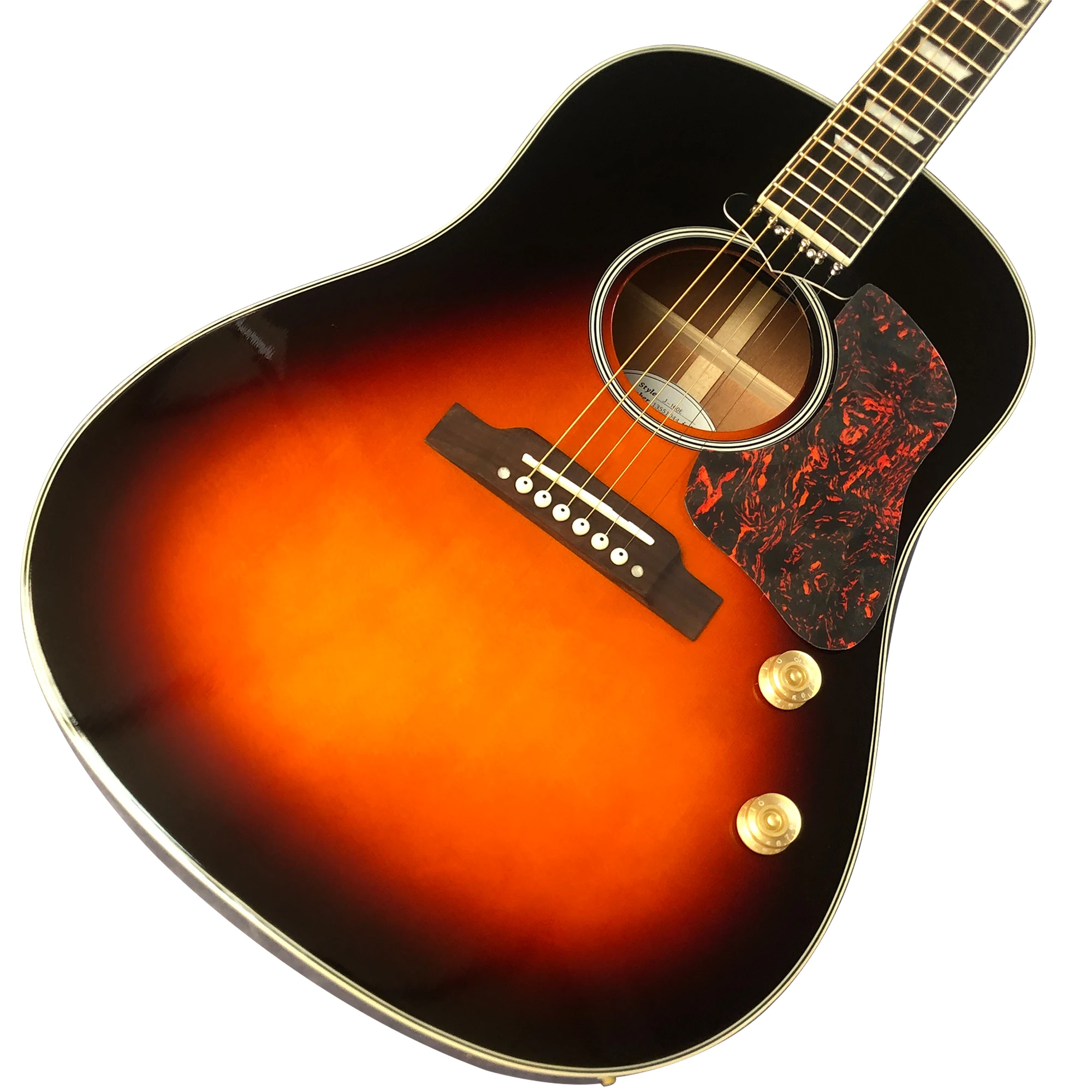 41 inch 160 mold sunset painted acoustic guitar