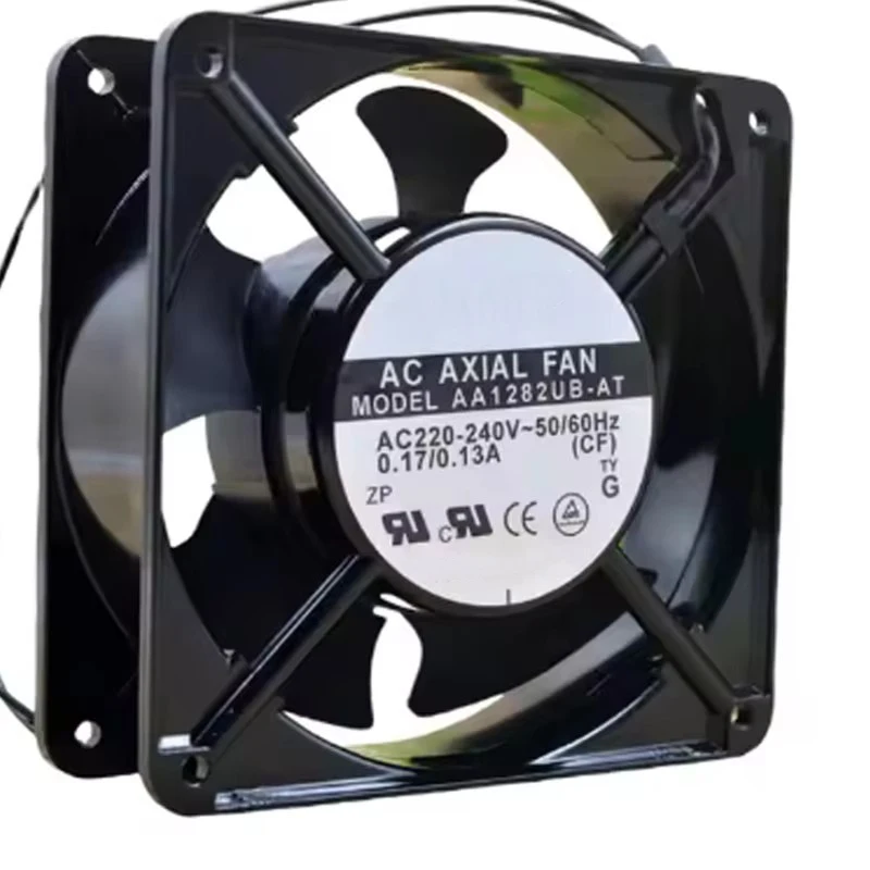 

Осевой вентилятор 120x120x38 мм AC220-240V AA1282UB-AT с высоким расходом воздуха и низким уровнем шума для вентиляции электрических панелей и серверных шасси