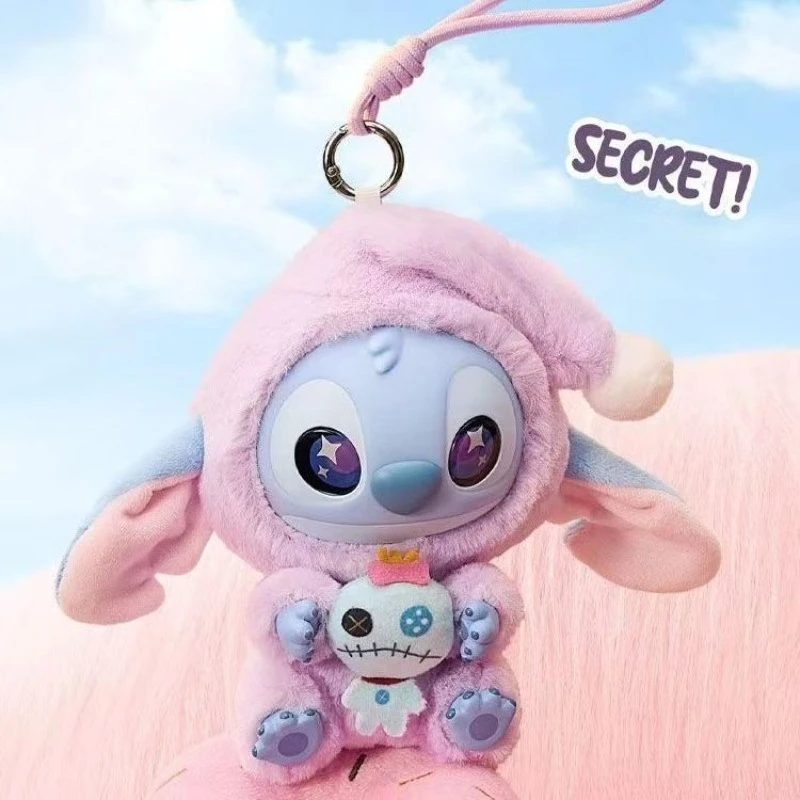 

BANDAI New Stitch Eat Some Thing Before Sleep Series Виниловая слепая коробка Сумка Подвеска Милая плюшевая кукла Mystery Box Игрушка-сюрприз Подарки
