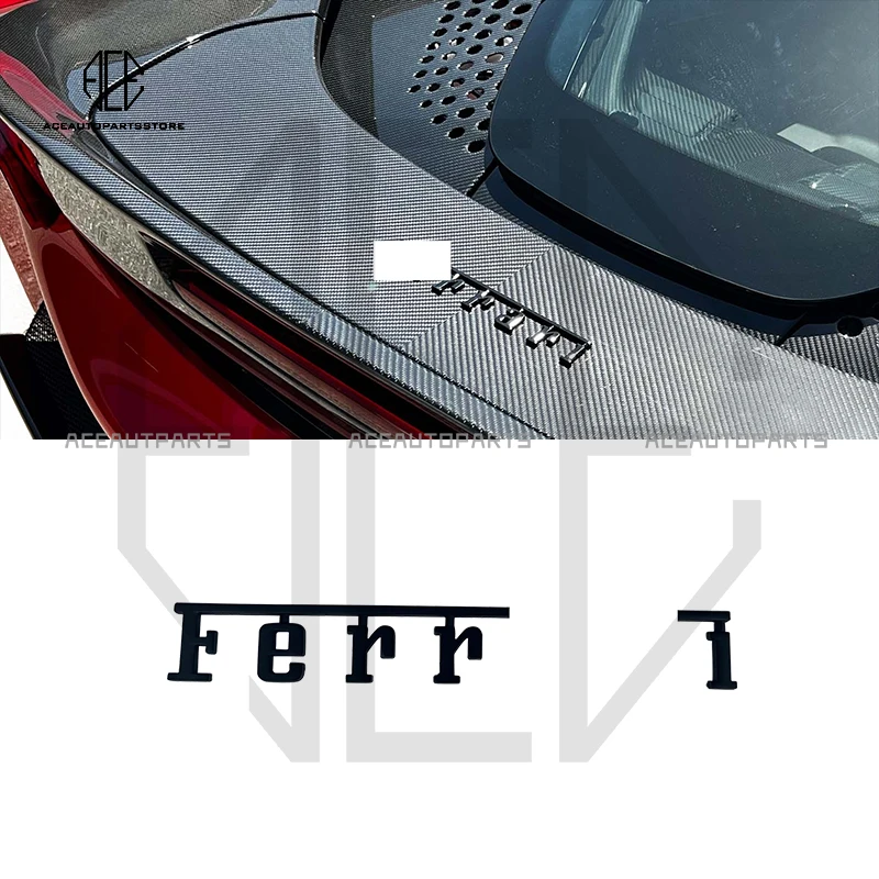 Per Ferrari logo di alta qualità e logo del portellone distintivo adesivo per auto distintivo per accessori in stile nero 488 458 California 812 F8