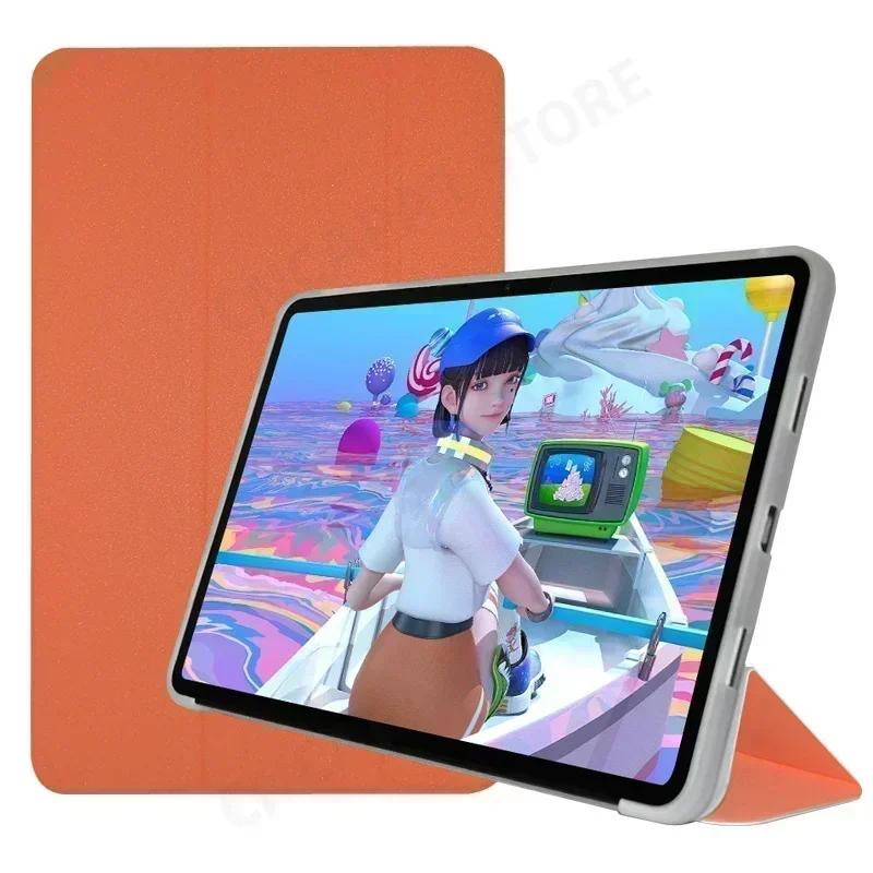 Tri-Folding Stand Cover For Teclast T60 Case 12" Tablet PC Folio PU Leather Funda with TPU Back Shell Smart Auto Sleep/Wake-up