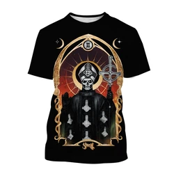 Hot Sale Ghost Band 3D PrintT-shirt Personality Men's and Women's Casual Fashion Hip-hop Rock Cool Short Sleeve T Shirt 100-6XL