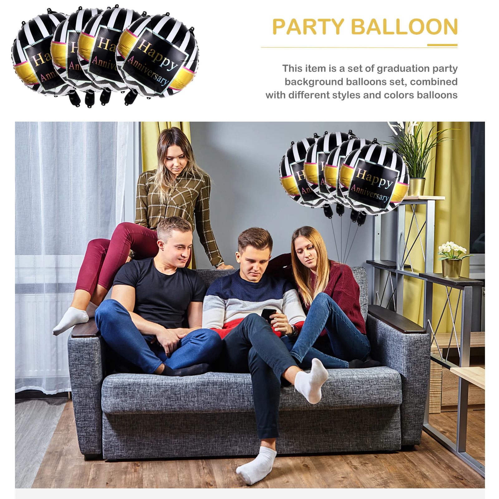 

50pcs Commemorative Aluminum Film Foil Party Decor Props Anniversary Valentine's Day Engagement Bedroom Garden Layout