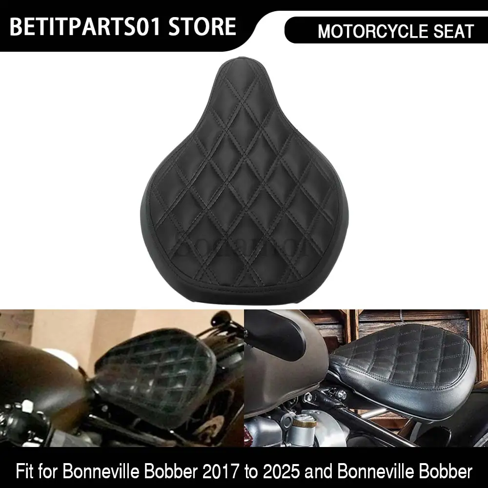 دراجة نارية الملحقات 1 قطعة غطاء وسادة المقعد الأمامي الأسود ل انتصار بونفيل بوبر 2017 2018 2019 2020 2021 2022 2023 2024 25