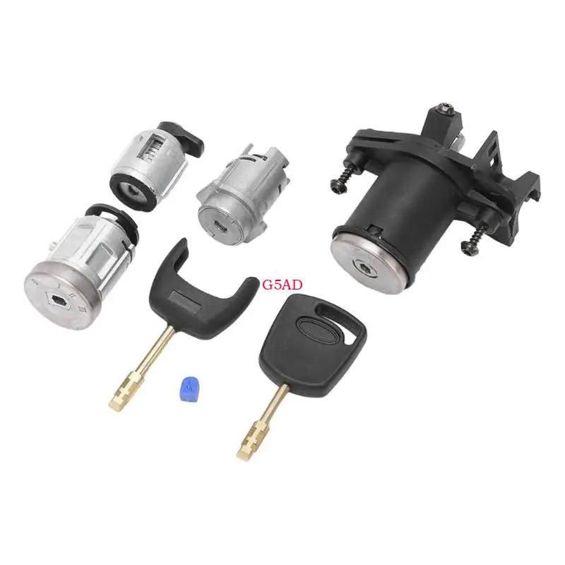 

G5AD Car Door Lock Cylinder Set with Keys for MK5 CBK 2S61-A22050BM Smooth Operation