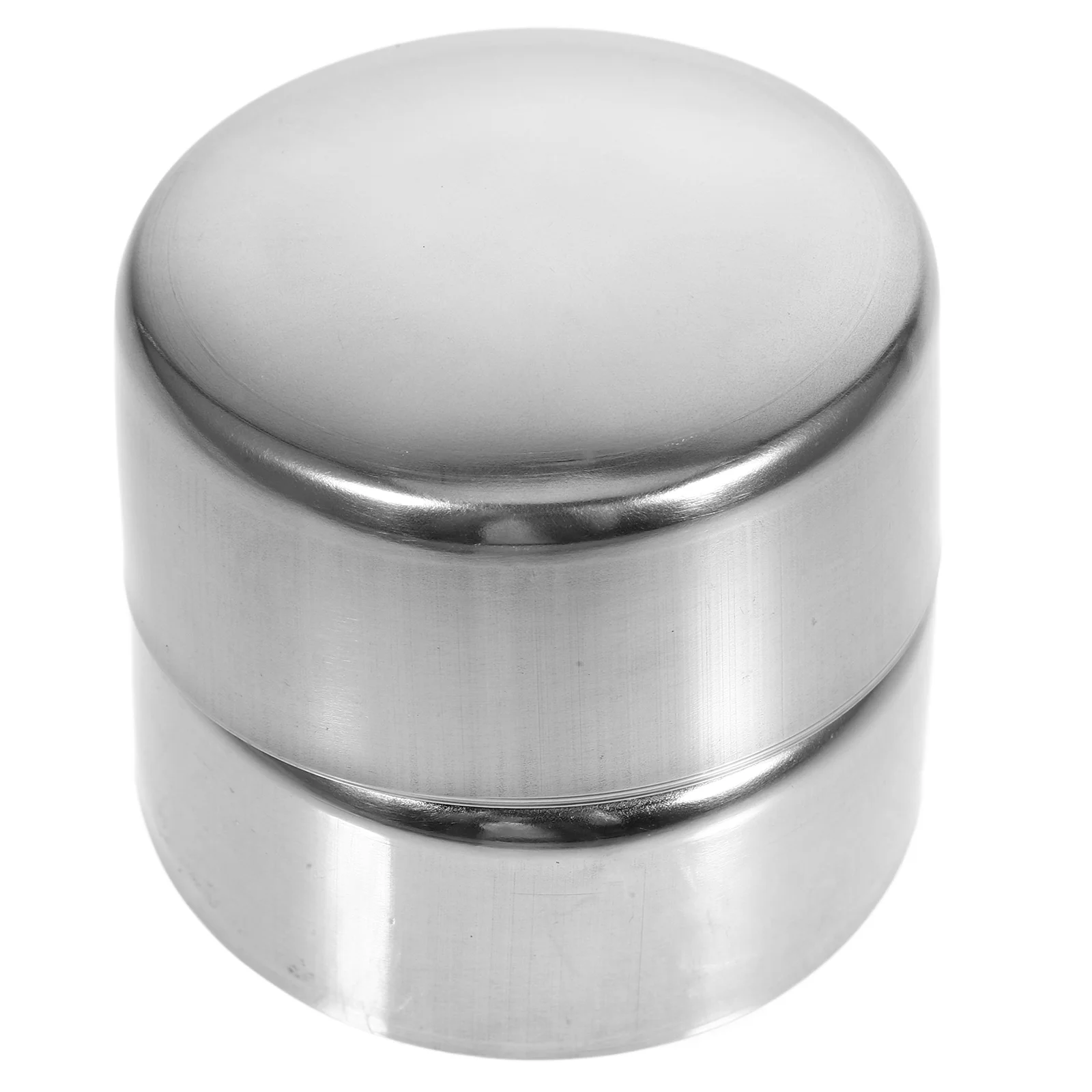 2 Pcs Metal Staircase Handrail Caps Stainless Steel Wardrobe Hanging Railing End