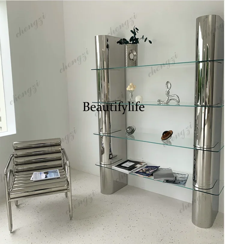 A68Clothing store glass, flowing water table floor to floor multi-layer, jewelry shelves, store display racks multi-functional