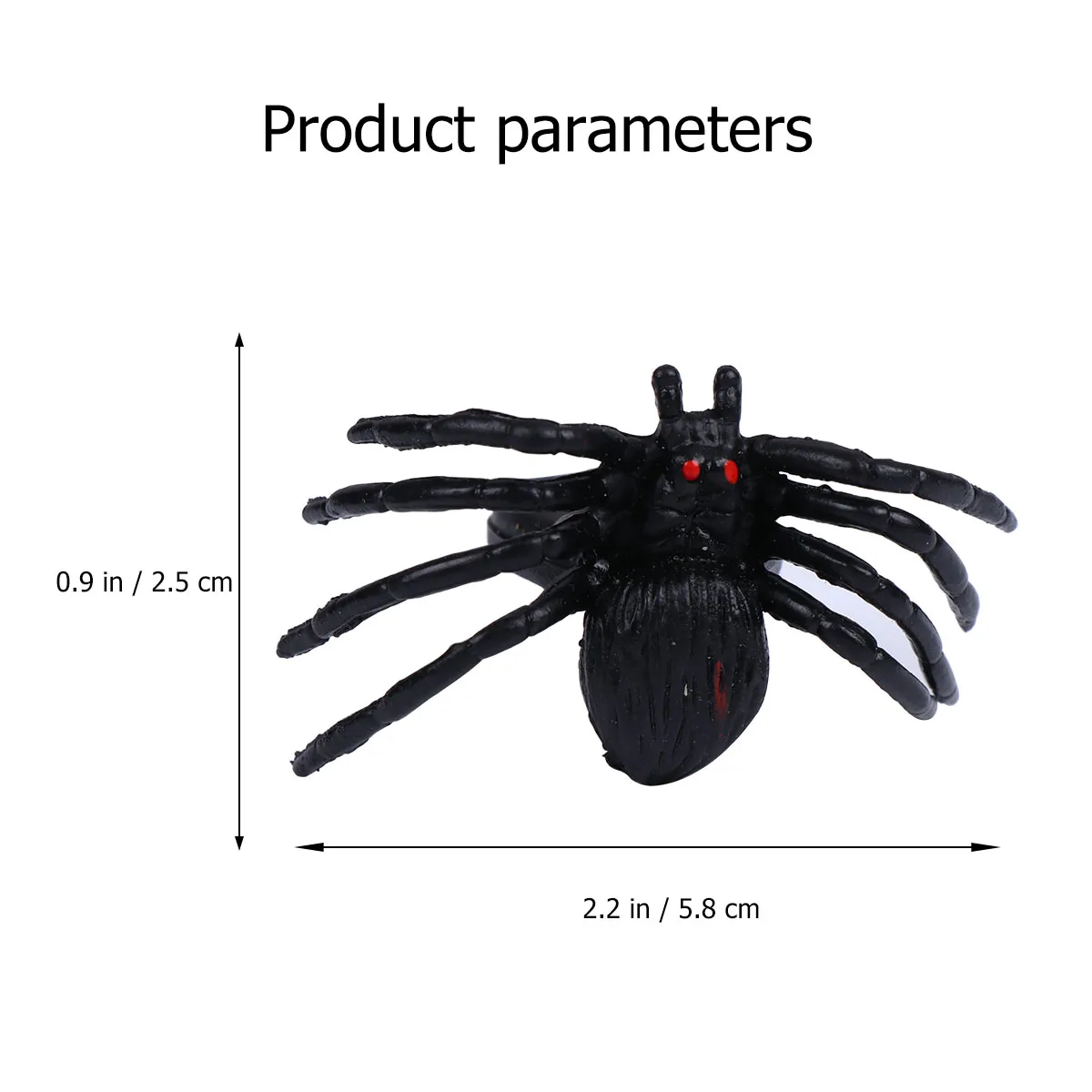 Spider Ring Plastic Plaything Halloween Decoration Party Sypplies Decorations DIY The