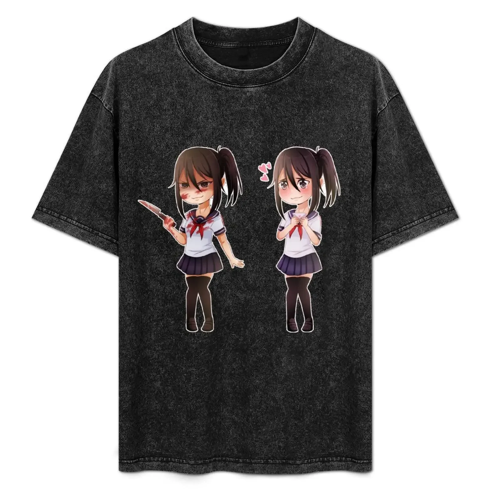 

Yandere Chan - BOTH T-Shirt rapper graphic tees plain Funny t-shirts mens white t shirts