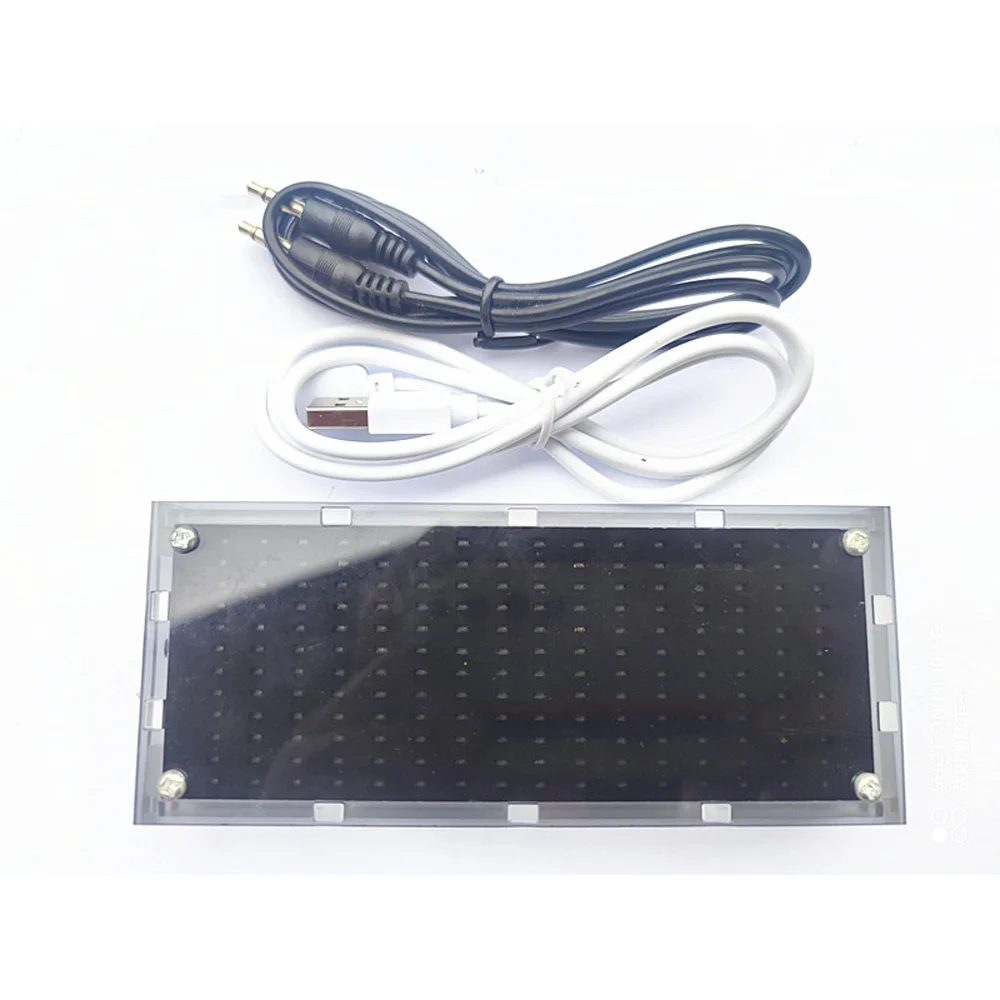 Imagem -04 - Música Spectrum Level Indicator Ritmo Luz Fio Controle de Voz Modos Display Meter Amplificador de Potência do Carro 192 Led