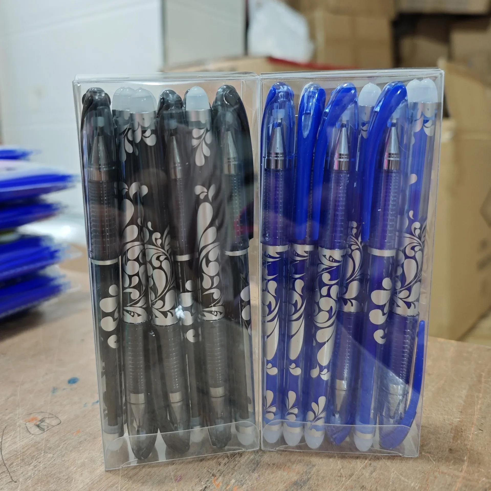 Mehrfarbige löschbare Gelstifte in Box, mittlere Spitze 0,5 mm, glattes Schreiben, geeignet für Büro und den täglichen Gebrauch, Weihnachtsgeschenk – Detail 1