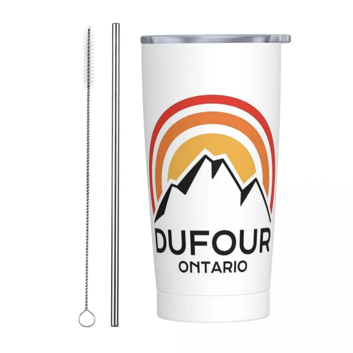 

Dufour Yacht Stainless Steel Tumbler Vacuum Insulated Mug Thermal Cold Cup Straw With Lid 20oz