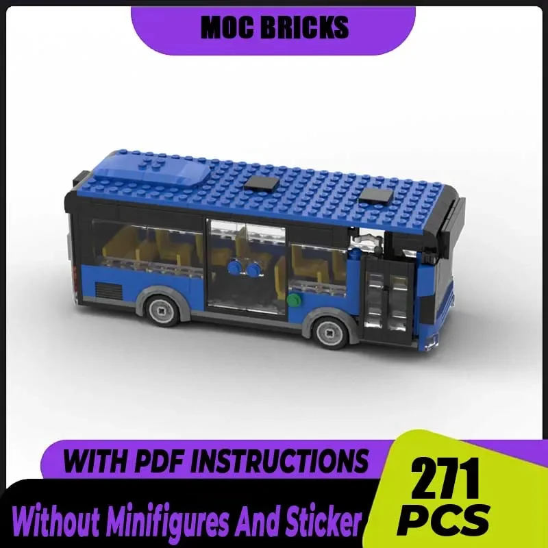 

Модель городского автомобиля Moc Building Bricks Модель городской автобуса Технология Модульный блок Модель городского автомобиля Игрушка DIY Набор в сборе Рождественский подарок