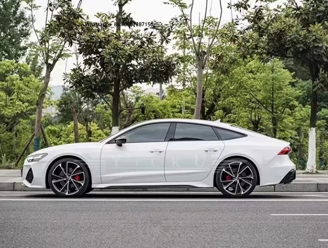 

High Quality New Wide Body Kits 19-21Audi A7 Upgrade RS7 Front/Rear Bumpers Lip Diffuser Spoiler FRP+CF Material Perfect Fit