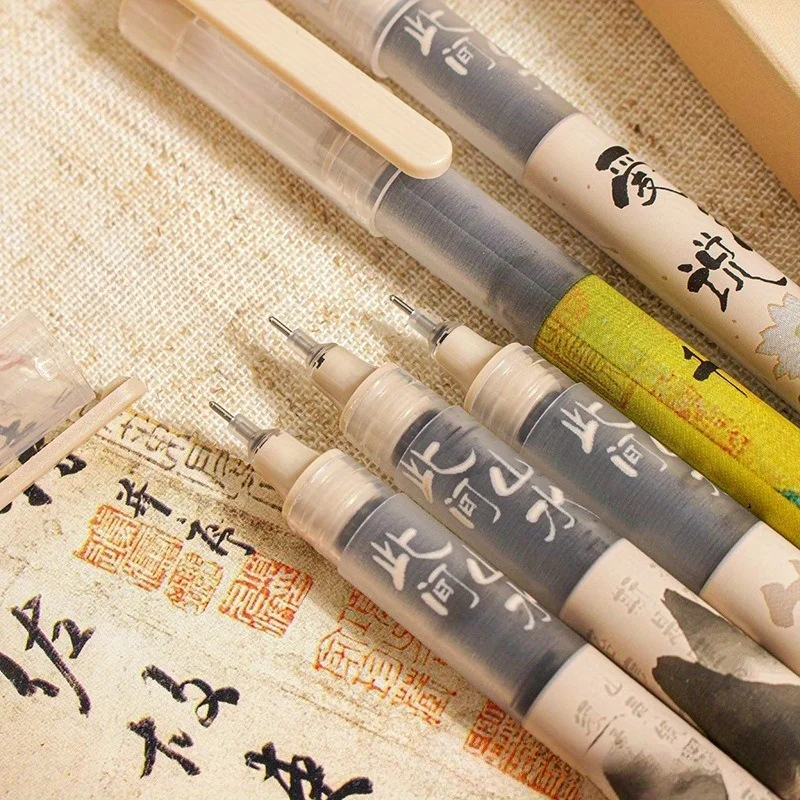 

Набор из 6 чернил-роллеров, быстросохнущий, гладкое письмо с тонким наконечником 0,5 мм, идеально подходит для студентов, экзаменов и офисных учебных принадлежностей