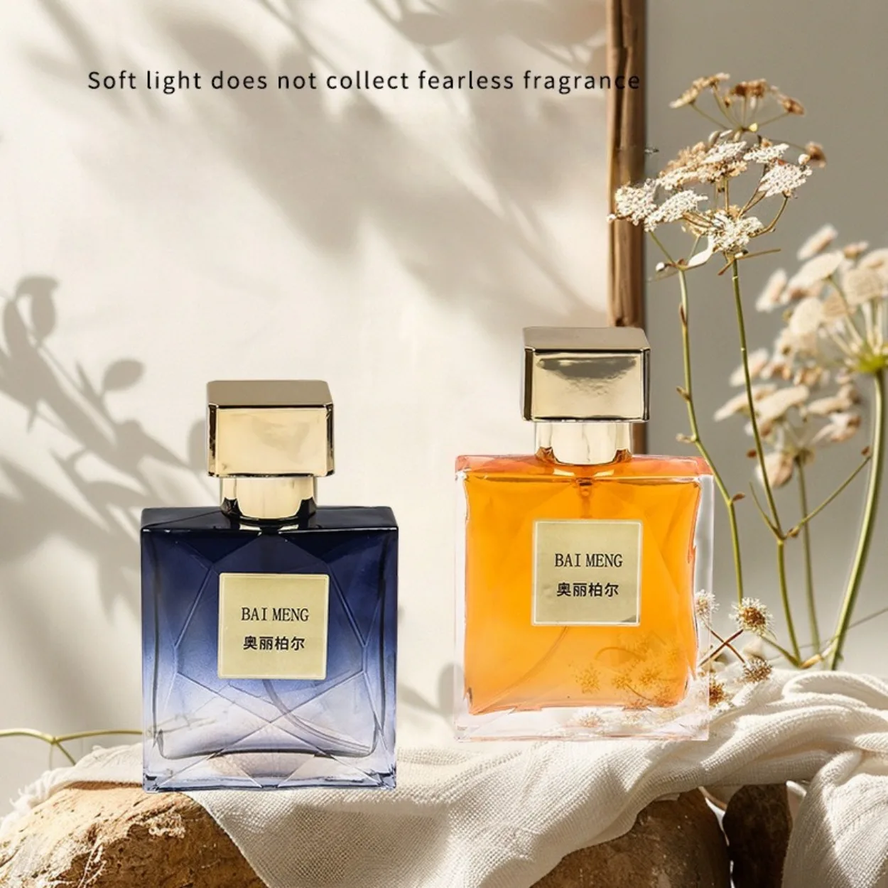 

Men's Eau de Cologne in a Diamond-Cut Bottle: Floral-Woody Scent, Business Gift, 50ml; Women's Perfume with Long-Lasting Scent