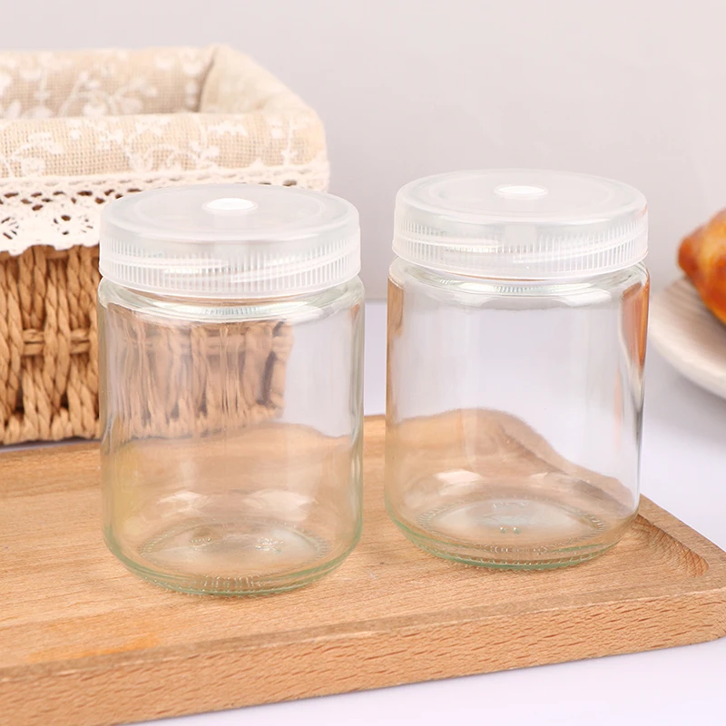 1Pc 240ml Plants Seedling Tissue Culture Glass Jars High Temperature Resistance For Seedling Tissue Culture Bottle