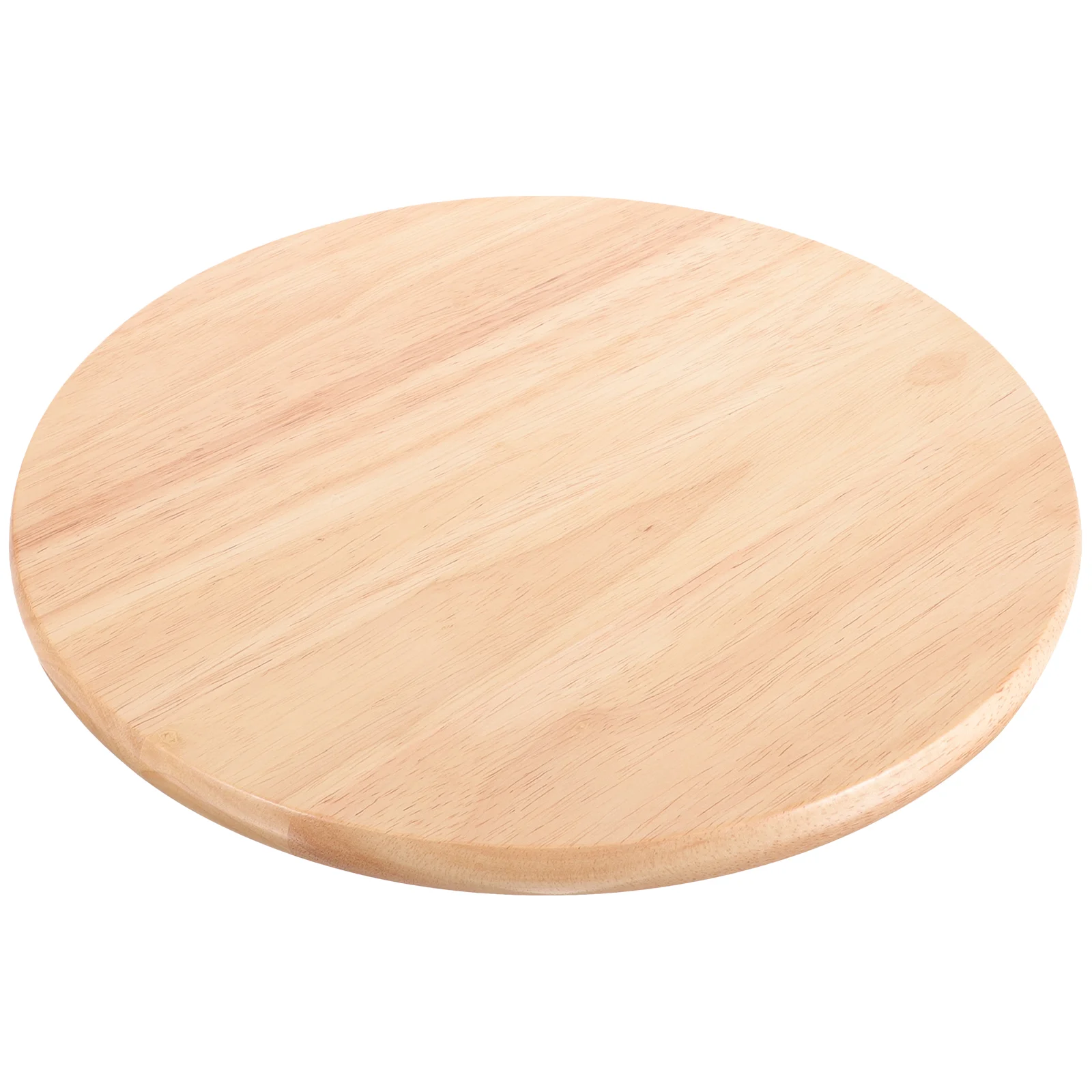 Solid Wood Round Stool Seat 34.5CM Diameter U Shape Edge Bar Chair Replacement Part Wooden Seating for Home