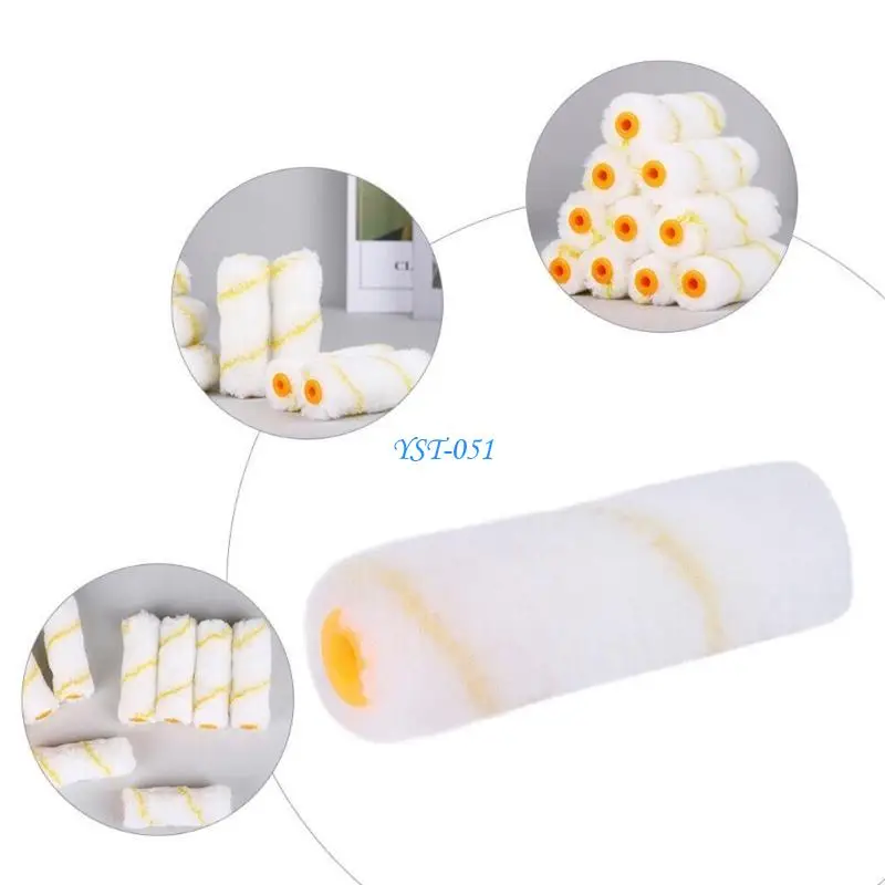 

E15A 10pcs Paint Roller Covers для замены роликов для краски для роликовой щетки