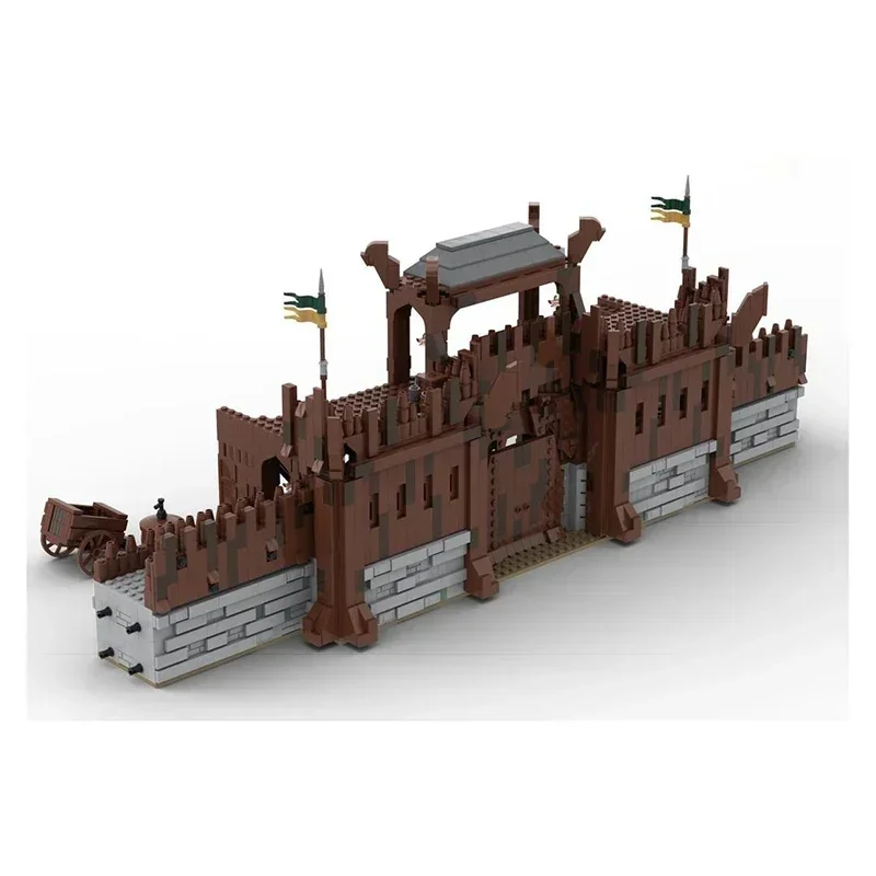 Anillos mágicos modelo de película Moc, bloques de construcción UCS Great Walls, tecnología Modular, regalos, juguetes de Navidad, conjuntos de bricolaje, montaje