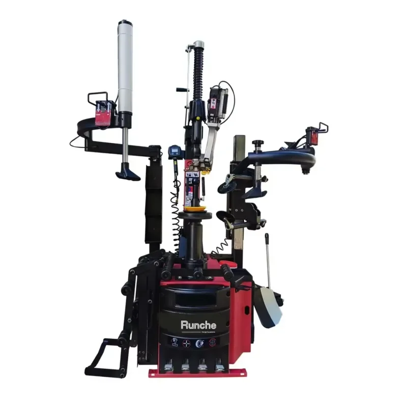 High-End Automatic Double Help Arm Tyre Changer Machine No Turntable Tilt Back Car Tire Shop Equipment for Wheel
