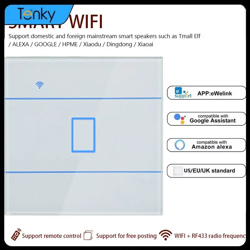 

Умный Wi-Fi-переключатель с ДУ, 433 МГц