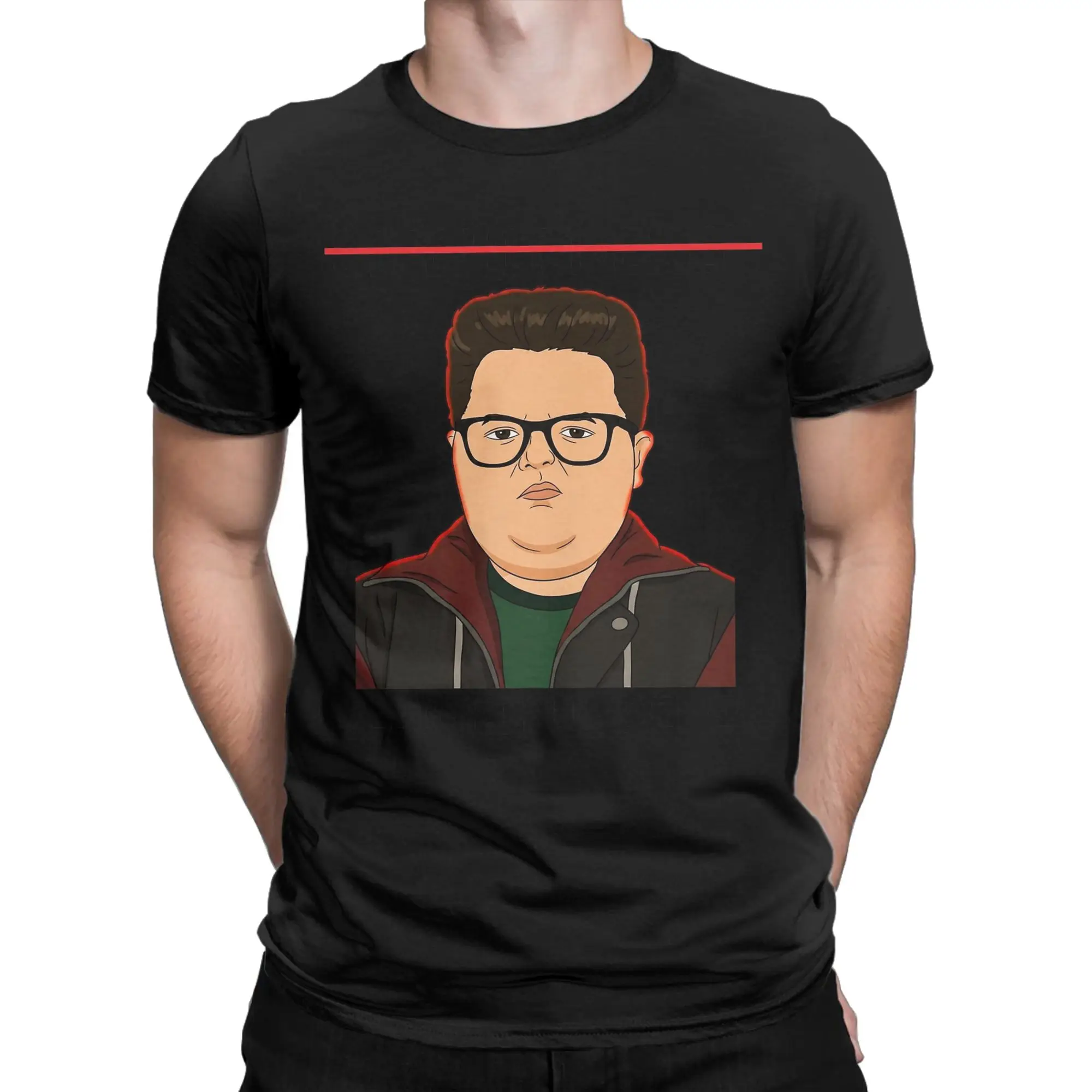 Not Dipshit Derek Turnbow Delightful T Shirt for Men 100% Cotton T-Shirts horror Tee Shirt Short Sleeve Clothes Gift Idea