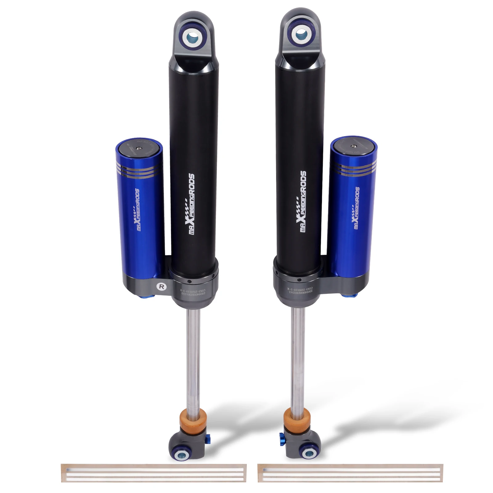 MaXpeedingrods X3 Series Rise 3.5-6.5 Inches Off-road Rear Shock W/ Reservoir for Chevrolet Avalanche 2500 Silverado 1500 HD