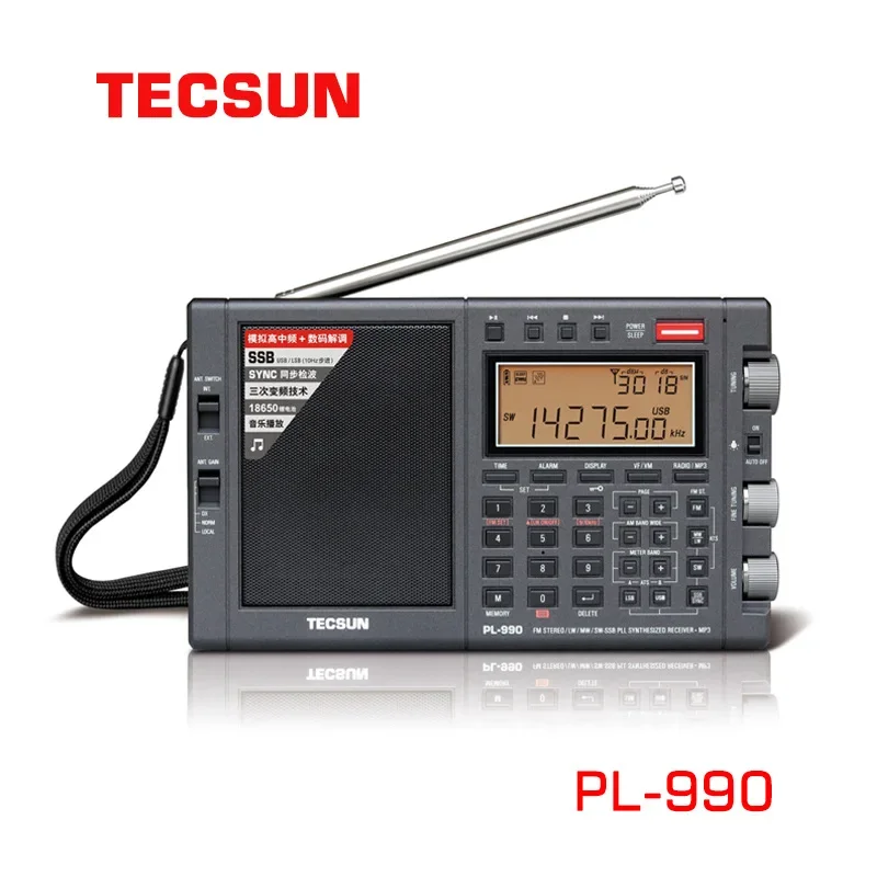 2026/2026PL-990 MW/LW/SW/FM SSB Full-Band Radio Multi-function Portable Radio Receivers High Sensitivity DSP Digital Radio Playe