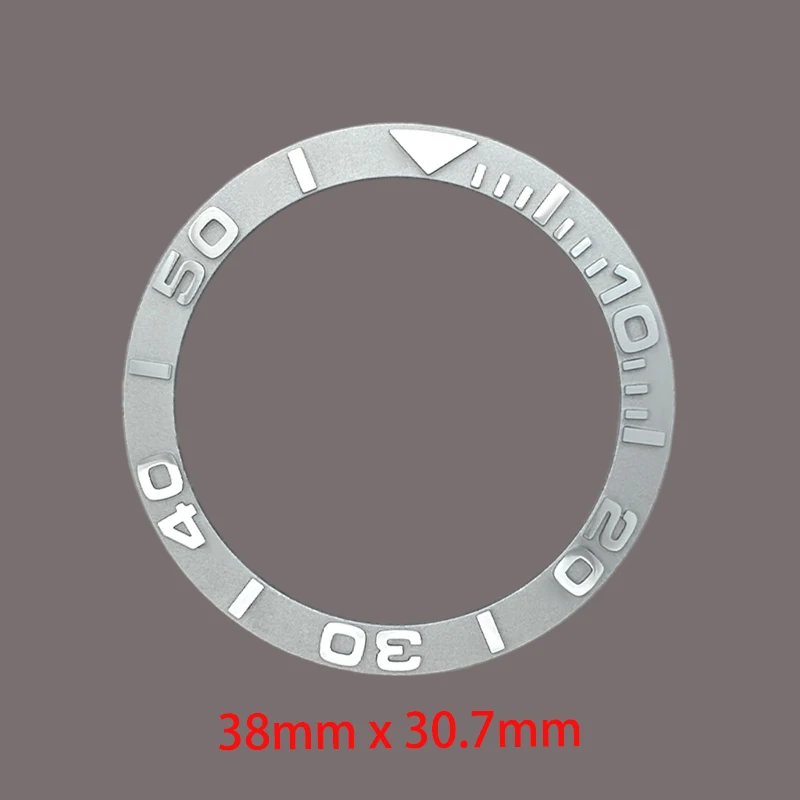

38mmx30.7mm Curved Embossed Ceramics Watch Bezel Insert Ring Fits GMT SKX007 SKX009 SUB Case NH36 NH35 Watch Ring Refit Parts